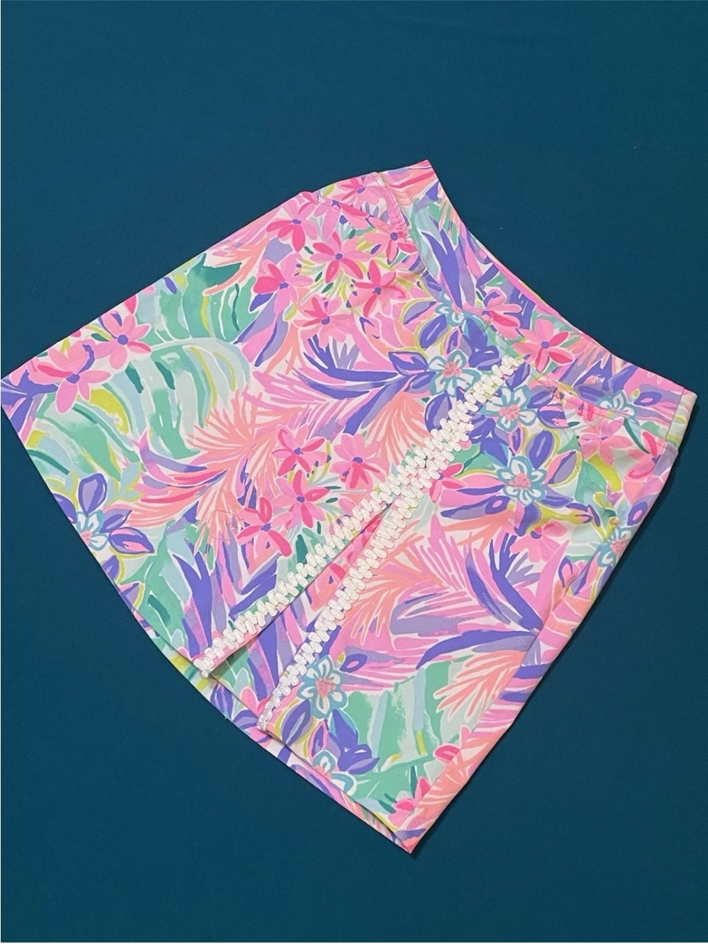 Lilly Pulitzer Pastel Floral Mini Skort - Pink, Purple & Mint - Picture 8 of 8